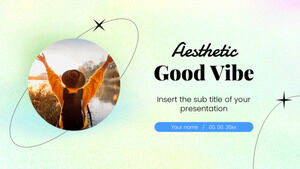 Google Slaytlar temaları ve PowerPoint Şablonları için Estetik İyi Vibe Ücretsiz Sunum Arka Plan Tasarımı