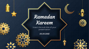Desain Latar Belakang Presentasi Ramadan Kareem Gratis untuk tema Google Slides dan PowerPoint Templates