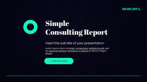 Laporan Konsultasi Sederhana Desain Latar Belakang Presentasi Gratis untuk tema Google Slides dan Templat PowerPoint