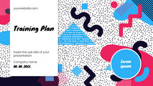 Plan de formation Conception d'arrière-plan de présentation gratuite pour les thèmes Google Slides et les modèles PowerPointe