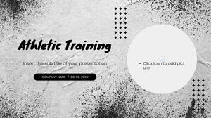 Design de fundal de prezentare gratuită pentru antrenament sportiv pentru teme Google Slides și șabloane PowerPoint