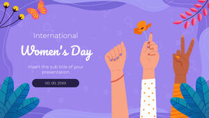 Feliz Día Internacional de la Mujer Diseño de fondo de presentación gratuita para temas de Google Slides y plantillas de PowerPoint