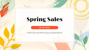 Diseño de fondo de presentación gratuito de ventas de primavera para temas de Google Slides y plantillas de PowerPoint