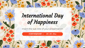 국제 행복의 날 무료 프레젠테이션 배경 디자인 - Google 슬라이드 테마 및 파워포인트 템플릿