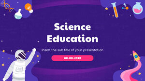 Google スライドのテーマと PowerPoint テンプレートの科学教育無料プレゼンテーション背景デザイン