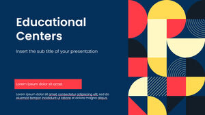 Centres éducatifs Conception d'arrière-plan de présentation gratuite pour les thèmes Google Slides et les modèles PowerPoint