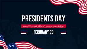 Президентский день 2023 Бесплатный дизайн презентации для темы Google Slides и шаблона PowerPoint