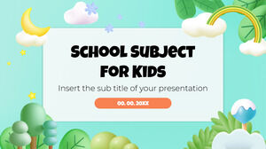 Soggetto scolastico per bambini Progettazione di sfondo per presentazioni gratuite per temi di Presentazioni Google e modelli di PowerPoint
