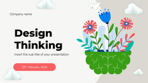 Design Thinking Workshop Design gratuit de fundal de prezentare pentru teme Google Slides și șabloane PowerPoint