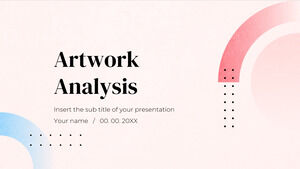 Análise de obras de arte Design de plano de fundo gratuito para apresentações do Google Slides e modelos de PowerPoint