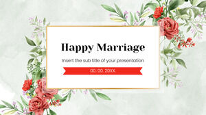 Matrimonio felice Design di sfondo per presentazioni gratuite per temi di Presentazioni Google e modelli PowerPoint