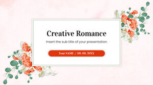 Creative Romance Design di sfondo per presentazioni gratuite per temi di Presentazioni Google e modelli di PowerPoint