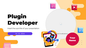 Plugin Developer Design di sfondo per presentazioni gratuito per temi di Presentazioni Google e modelli di PowerPoint