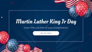 Ziua Martin Luther King Jr Design de fundal de prezentare gratuită pentru tema Google Slides și șablon PowerPoint