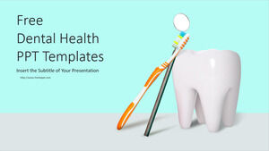 Plantilla de PowerPoint gratuita para el cuidado de la salud dental