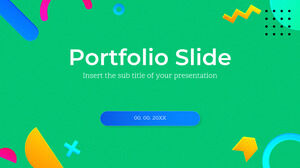 Бесплатный шаблон Powerpoint для слайдов портфолио