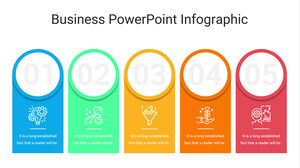 Templat Powerpoint Gratis untuk Infografis PowerPoint Bisnis