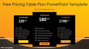 Template Powerpoint Gratis untuk Biaya Berlangganan Tahunan Mix