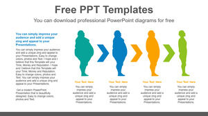 Modelo de Powerpoint gratuito para mudança de peso na dieta