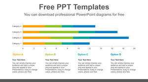 Plantilla de PowerPoint gratuita para gráfico de barras apiladas