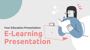 Presentasi E-Learning. Template PPT Gratis & Google Slide