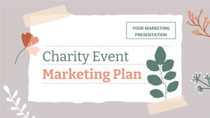 Piano di marketing per eventi di beneficenza. Tema gratuito per PPT e Presentazioni Google