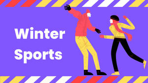 Kış sporları. Ücretsiz PPT şablonu ve Google Slaytlar Teması