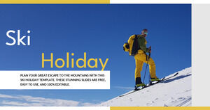 Liburan Ski. Template PPT gratis & Tema Google Slides