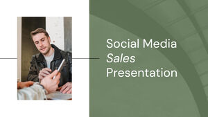 Продажи в социальных сетях. Бесплатный шаблон PPT и тема Google Slides