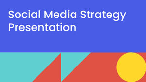 Strategia sui social media. Modello PPT gratuito e tema di Presentazioni Google