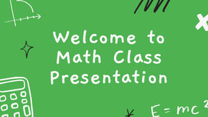 Bienvenidos a la clase de matemáticas. Plantilla PPT gratuita y tema de Google Slides