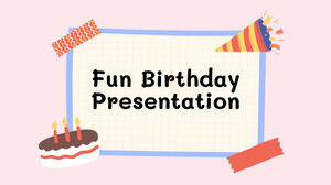 Веселый день рождения. Бесплатный шаблон PPT и тема Google Slides