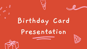 Kartu ulang tahun. Template PPT Gratis & Tema Google Slides