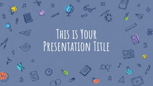 교육 스케치노트. 무료 PowerPoint 템플릿 및 Google 슬라이드 테마