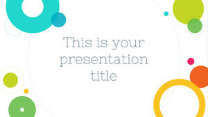 다채로운 원. 무료 PowerPoint 템플릿 및 Google 슬라이드 테마