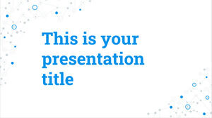 Conexiuni albastre. Șablon PowerPoint gratuit și temă Google Slides