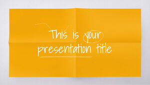 Renkli Kağıt. Ücretsiz PowerPoint Şablonu ve Google Slaytlar Teması