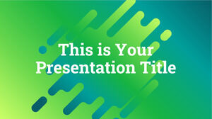 Neon verde. Modello di PowerPoint gratuito e tema di Presentazioni Google