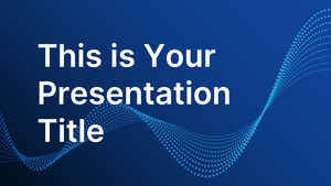 Datenpartikel. Kostenlose PowerPoint-Vorlage und Google Slides-Design
