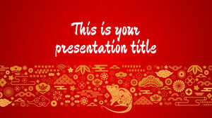 Nouvel an chinois (le rat). Modèle PowerPoint gratuit et thème Google Slides