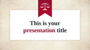 Formal Law & Justice. Free PowerPoint Template & Google Slides Theme