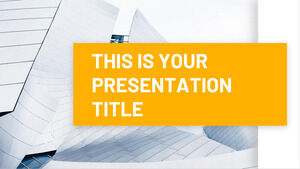 현대 건축. 무료 PowerPoint 템플릿 및 Google 슬라이드 테마