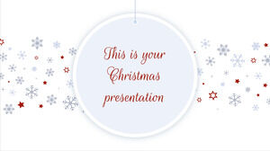 優雅的聖誕節。 免費的 PowerPoint 模板和 Google 幻燈片主題