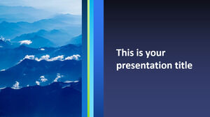 Bisnis Formal Biru. Templat PowerPoint Gratis & Tema Google Slide