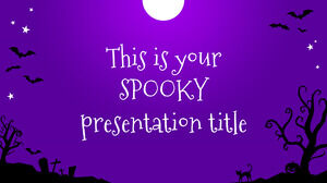 Halloween en toute simplicité. Modèle PowerPoint gratuit et thème Google Slides