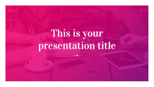 아름다운 마젠타. 무료 PowerPoint 템플릿 및 Google 슬라이드 테마