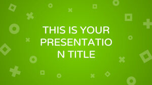 녹색 수학. 무료 PowerPoint 템플릿 및 Google 슬라이드 테마
