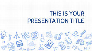 과학 도면. 무료 PowerPoint 템플릿 및 Google 슬라이드 테마