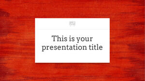 Créatif rouge. Modèle PowerPoint gratuit et thème Google Slides