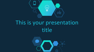 Technologie hexagonale. Modèle PowerPoint gratuit et thème Google Slides